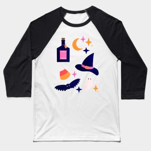 Pink and purple Halloween essentials Baseball T-Shirt